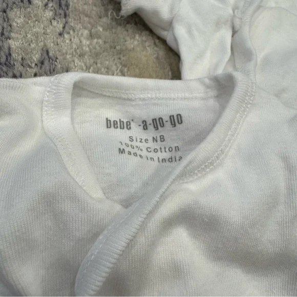 Set of 8 NB/0-3 month Side Snap Undershirts - Picture 3 of 4